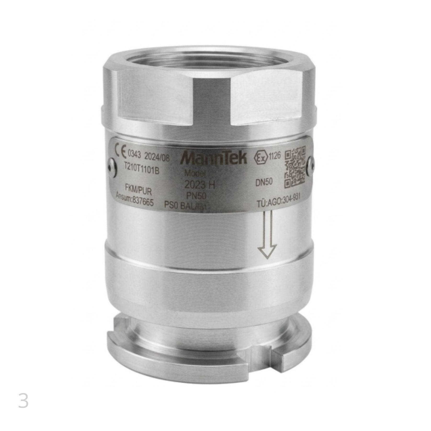 Cryo Tank Unit GNL 2" - NPT SS PTFE PS - 25 BAR