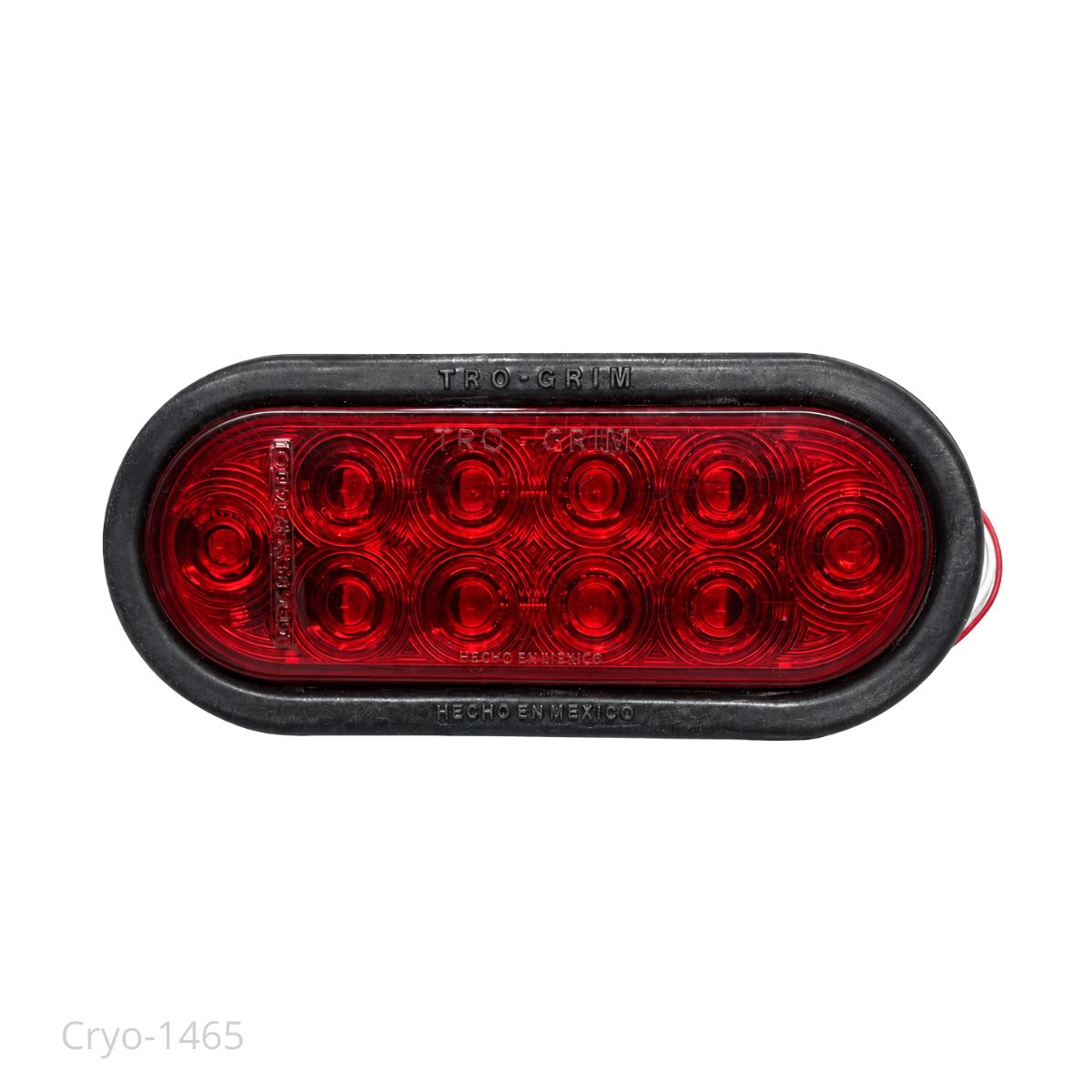 Foco lateral led ovalado Rojo