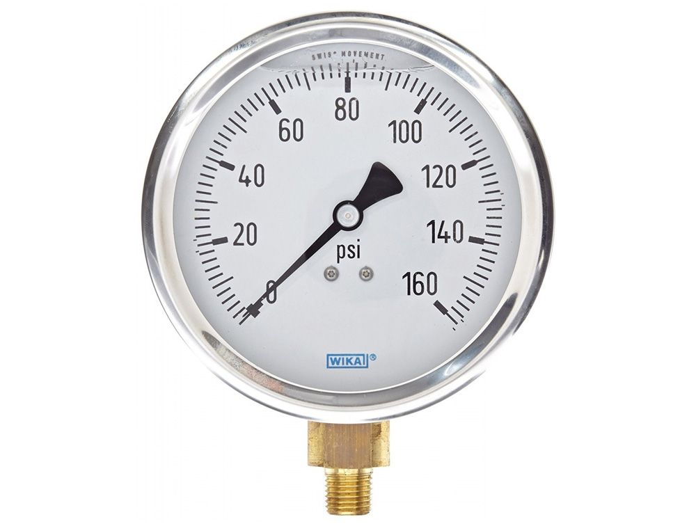 Manómetros marca Wika para presión diferencial, hidráulica y neumáticos.